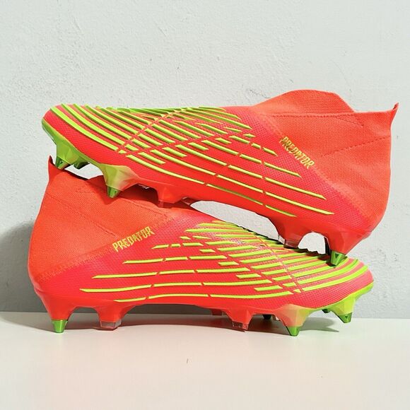 Adidas Predator Edge+ SG “Solar Red Green” Men’s Size 11 Soccer Cleats - Picture 6 of 9